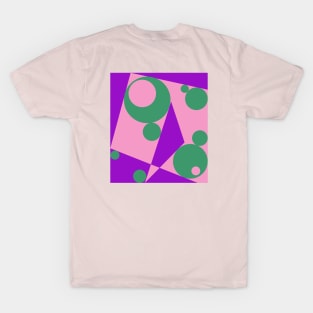 Geometric abstraction with many random figures. T-Shirt